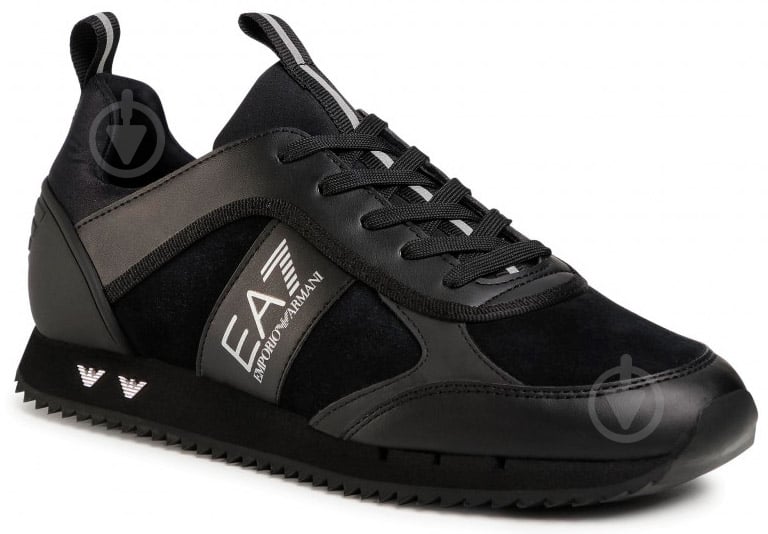 Кроссовки демисезонные EA7 Pvc/Plastic Sneaker X8X027-XK173-A083 р.43 1/3 черные - фото 1