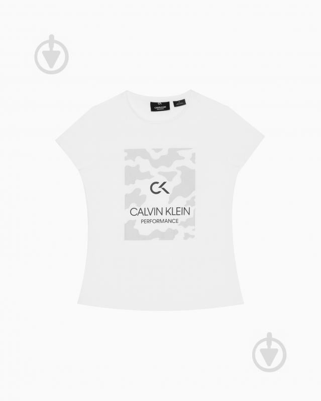 Футболка Calvin Klein Performance BILLBOARD SHORT SLEEVE TEE 00GWF9K200-211 р.L белый - фото 1