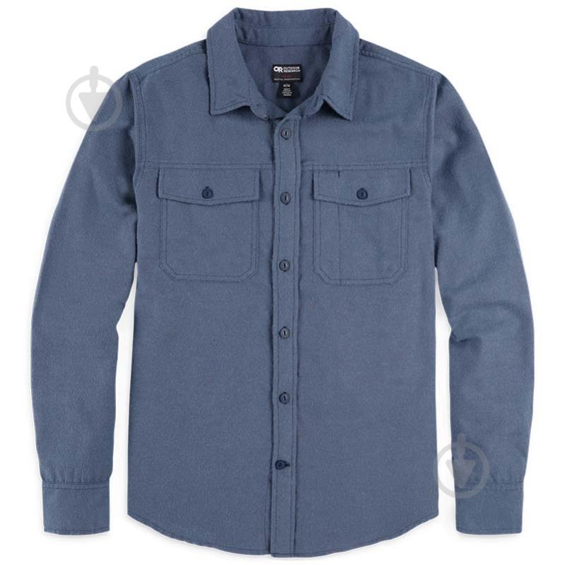 Рубашка Outdoor Research MEN'S FEEDBACK LIGHTWEIGHT FLANNEL SHIRT 300124-1400 р. L синий - фото 4