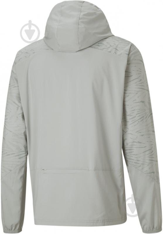 Вітрівка чоловіча демісезонна Puma RUN GRAPHIC HOODED JACKET M 52140519 р.XL сіра - фото 5