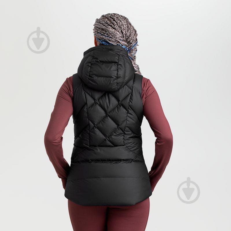 Жилет Outdoor Research WOMEN'S COLDFRONT HOODED DOWN VEST 283200-0001 р.XS чорний - фото 3