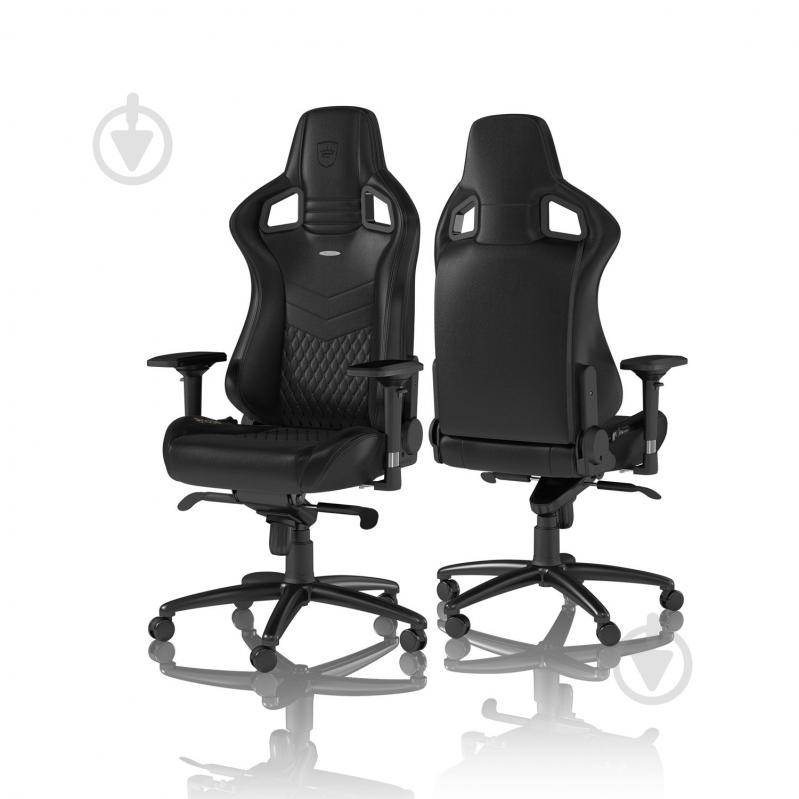 Кресло игровое Noblechairs EPIC Real Leather черный - фото 2