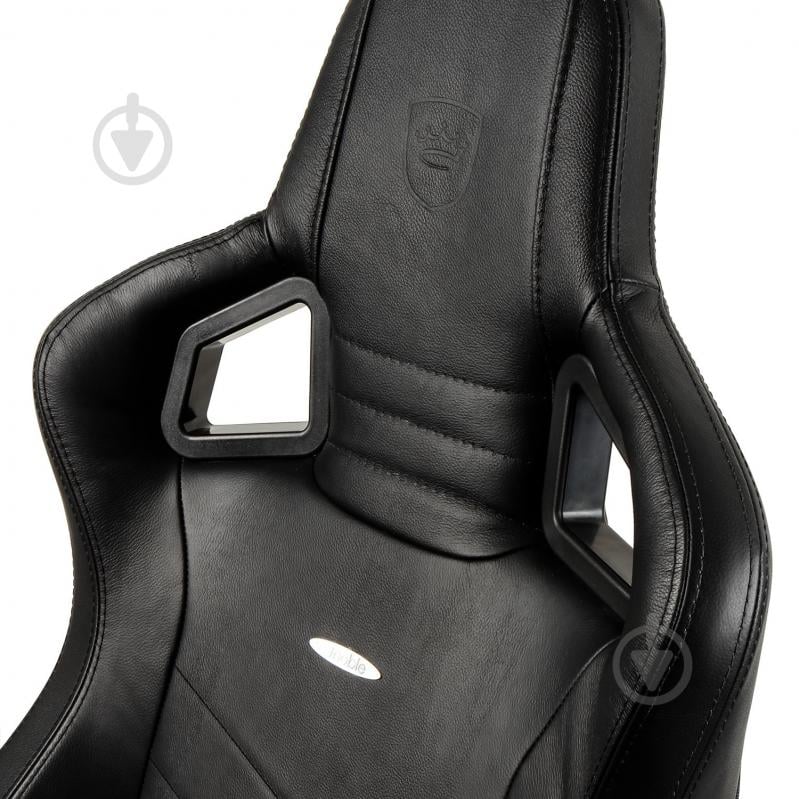 Кресло игровое Noblechairs EPIC Real Leather черный - фото 6