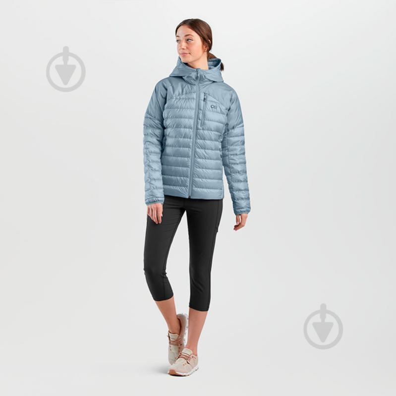 Куртка женская зимняя Outdoor Research WOMEN'S HELIUM DOWN HOODIE 277591-1852 р.XS голубая - фото 3