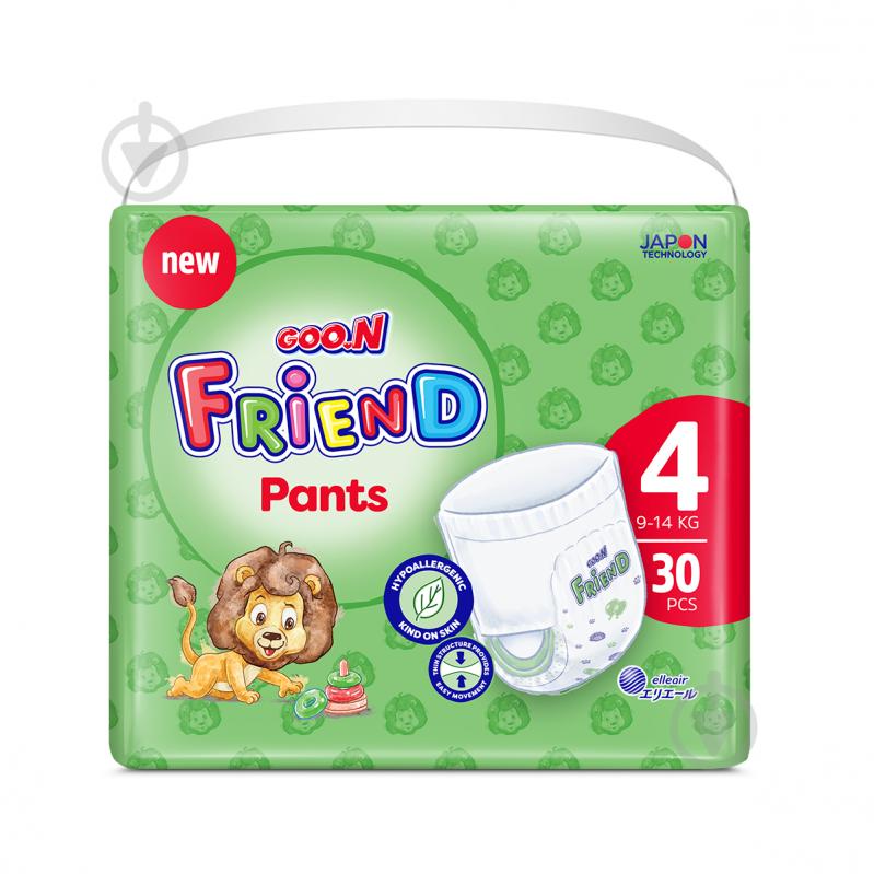 Подгузники-трусики Goo.N Active Baby Friend 4 L 9-14 кг 30 шт. - фото 1