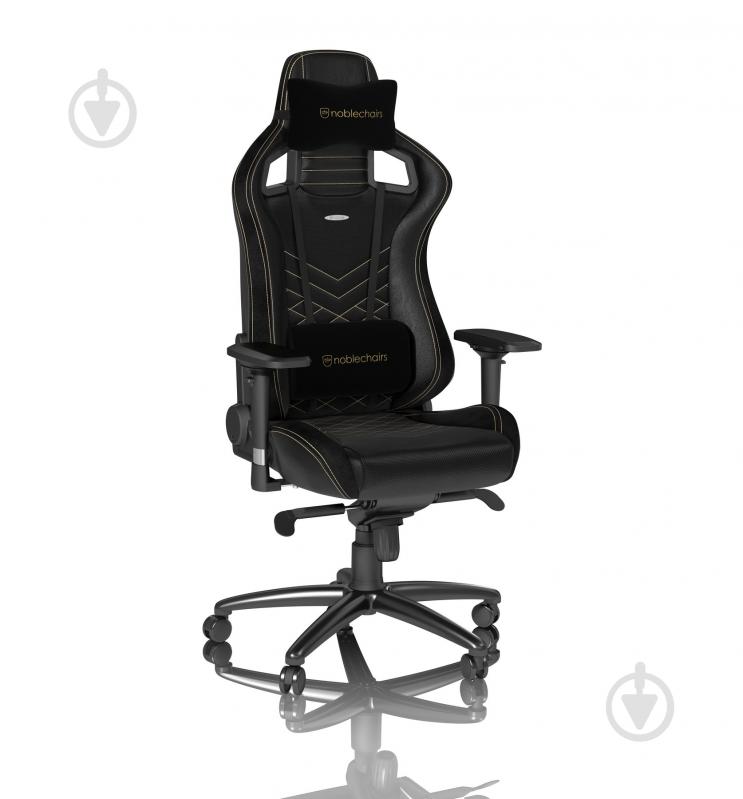 Кресло игровое Noblechairs EPIC черно-золотой - фото 10