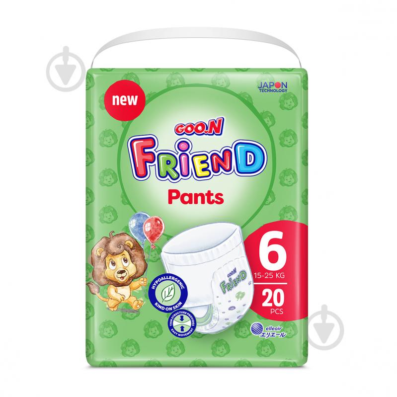 Підгузки-трусики Goo.N Active Baby Friend 6 XXL 15-25 кг 20 шт. - фото 1