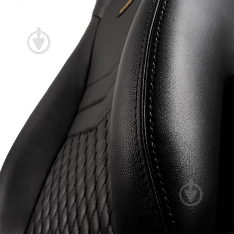 Кресло игровое Noblechairs ICON Real Leather черный - фото 4