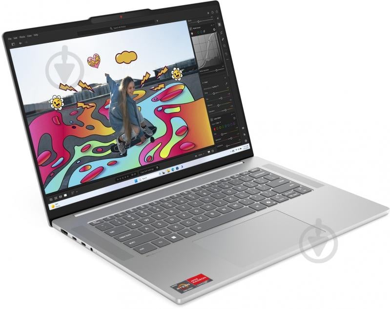 Ноутбук Lenovo ideapad Slim 5 16ARP10 16" (83HU001JRA) luna grey - фото 9