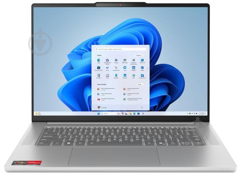 Ноутбук Lenovo ideapad Slim 5 16ARP10 16" (83HU001JRA) luna grey - фото 13