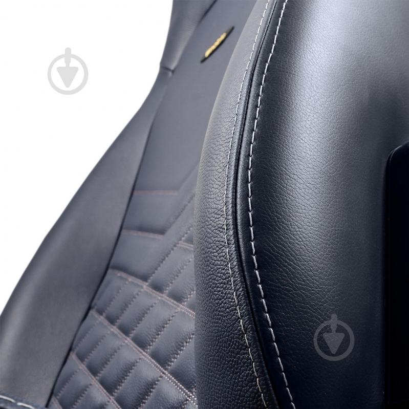 Кресло игровое Noblechairs ICON Real Leather синий - фото 6