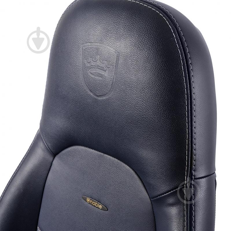 Кресло игровое Noblechairs ICON Real Leather синий - фото 8