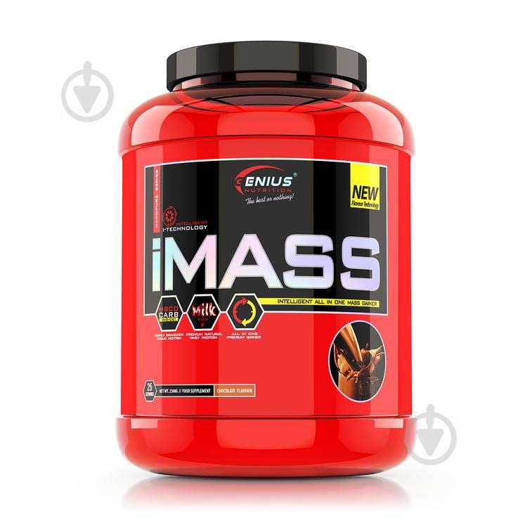 Гейнер Bulk-XT iMass Genius Nutrition Клубника 2,5 кг - фото 1