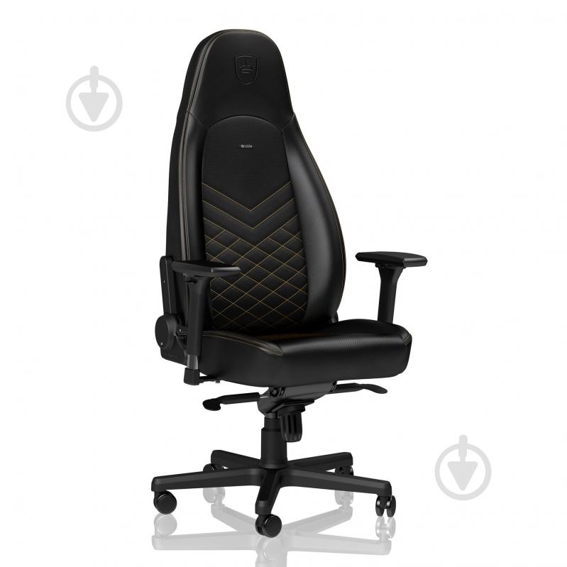 Кресло игровое Noblechairs ICON черно-золотой - фото 2