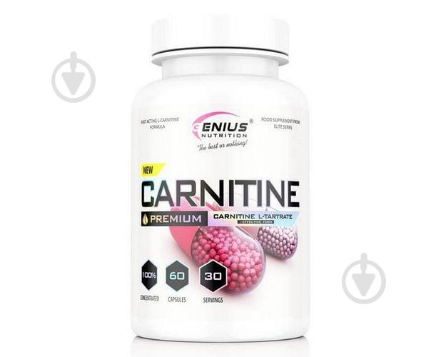 Карнитин Genius Nutrition Carnitine Premium 60 капс. - фото 1