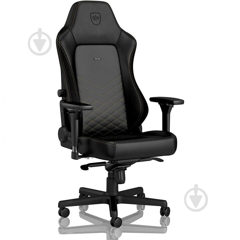 Крісло ігрове Noblechairs HERO чорно-золотий - фото 2