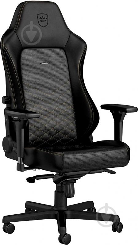 Крісло ігрове Noblechairs HERO чорно-золотий - фото 1