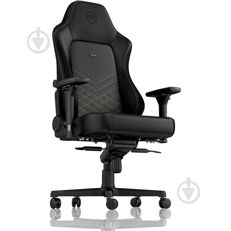 Крісло ігрове Noblechairs HERO чорно-золотий - фото 5