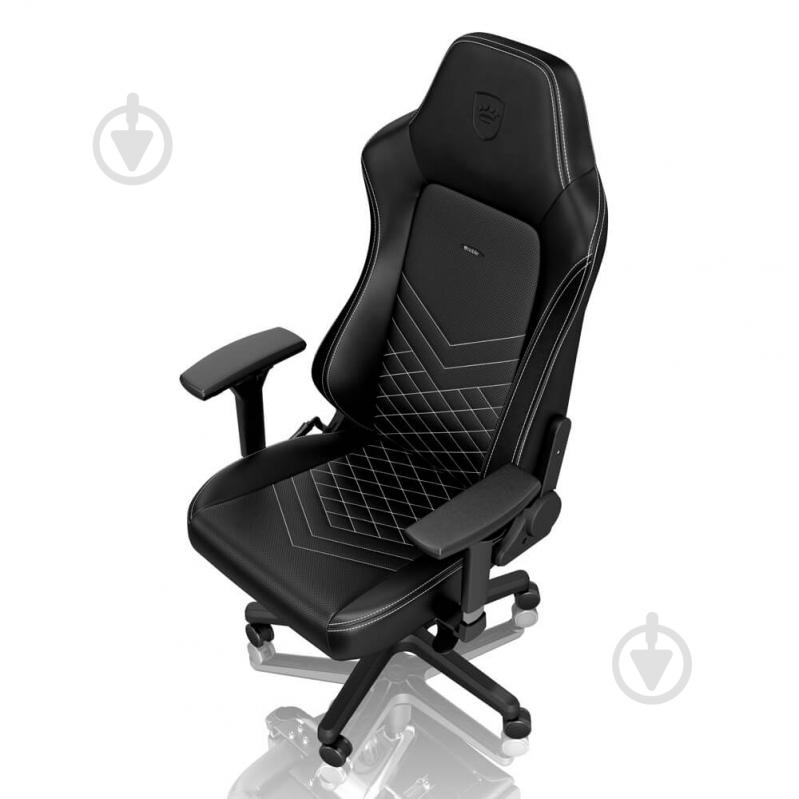 Кресло игровое Noblechairs HERO черно-белый - фото 2