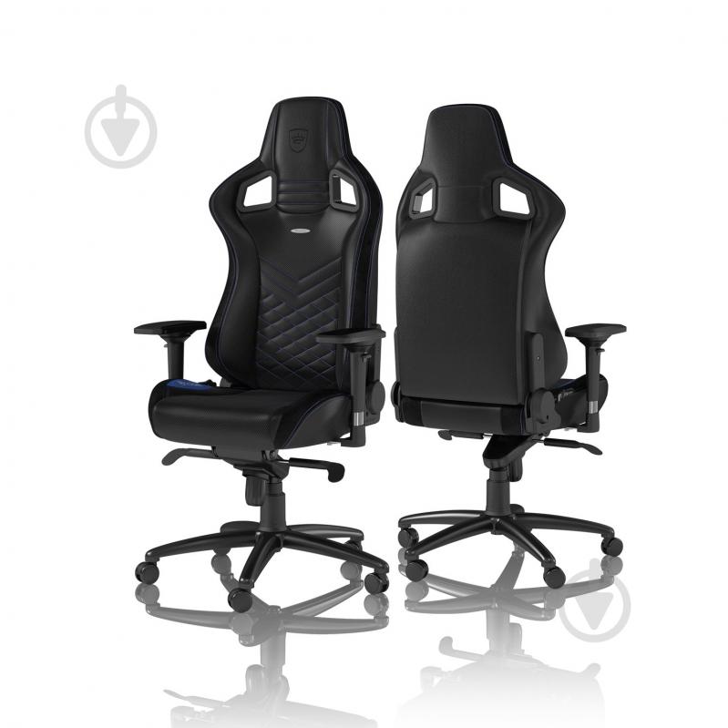 Крісло ігрове Noblechairs EPIC чорно-синій - фото 3