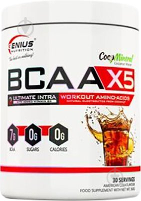 Аминокислотная смесь Genius Nutrition BCAA-X5 кола 360 г - фото 1