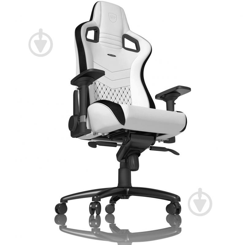 Кресло игровое Noblechairs EPIC черно-белый - фото 5