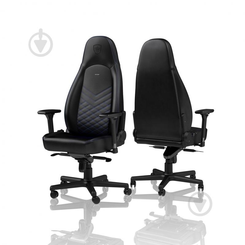 Кресло игровое Noblechairs ICON черно-синий - фото 3