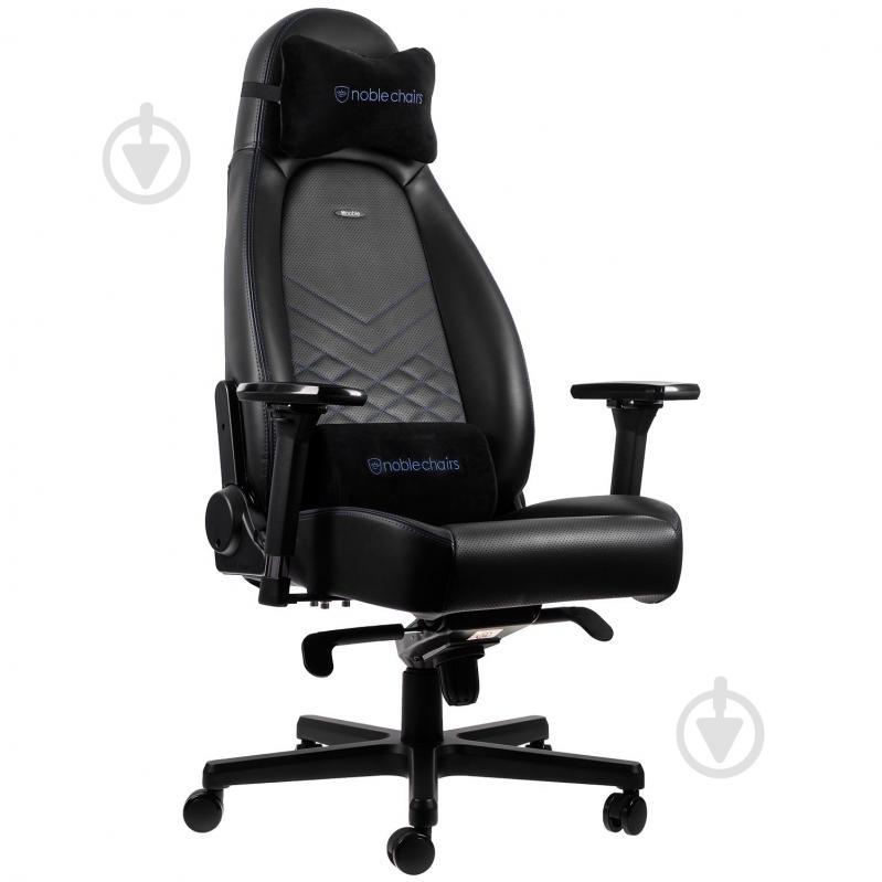 Кресло игровое Noblechairs ICON черно-синий - фото 10