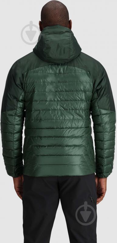 Куртка мужская Outdoor Research MEN'S HELIUM DOWN HOODIE 277572-2445 р.2XL зеленая - фото 2