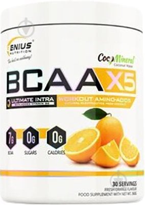 Аминокислотная смесь Genius Nutrition BCAA-X5 апельсин 360 г - фото 1