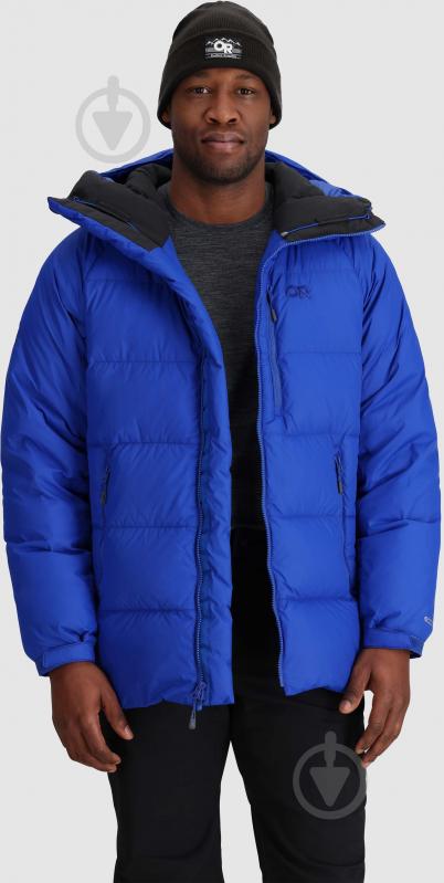 Куртка чоловіча зимова Outdoor Research MEN'S SUPER ALPINE DOWN PARKA 277570-2452 р.L блакитна - фото 4