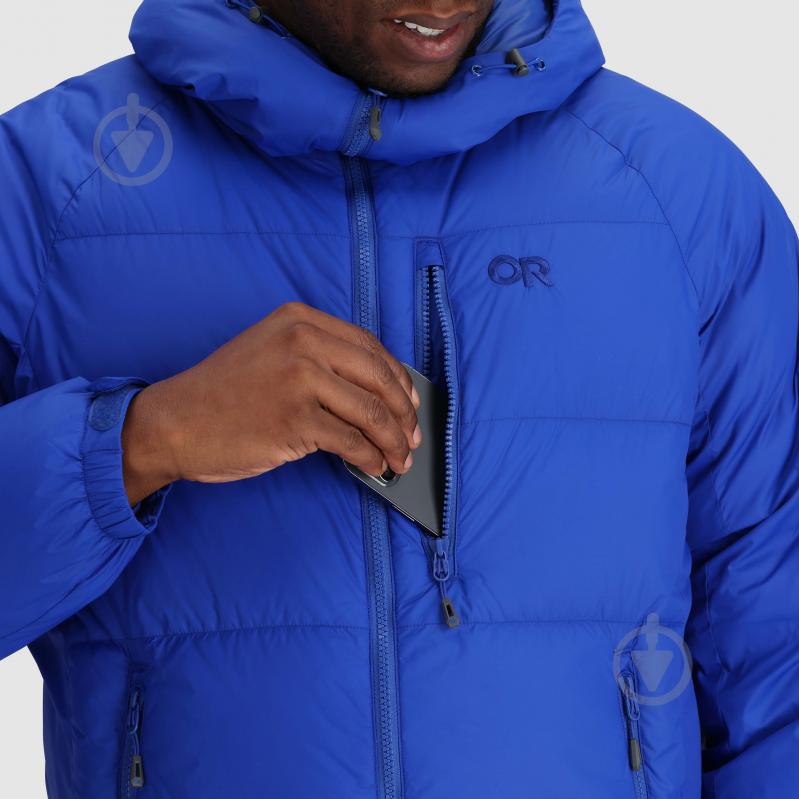 Куртка чоловіча зимова Outdoor Research MEN'S SUPER ALPINE DOWN PARKA 277570-2452 р.L блакитна - фото 7