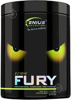 Комплекс предтренировочный Genius Nutrition Fury extreme Малина 400 г - фото 1