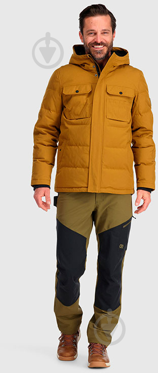 Куртка-парка чоловіча зимова Outdoor Research MEN'S DEL CAMPO DOWN PARKA 300065-2091 р.2XL жовта - фото 5