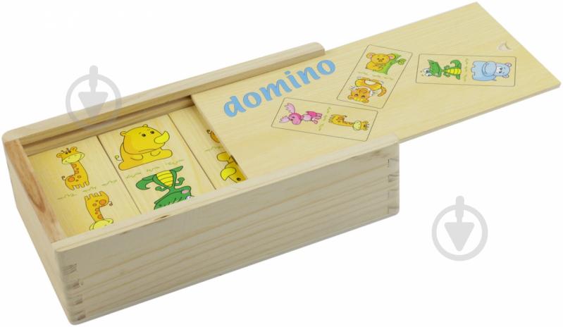 Игра настольная Bino Домино животные 84169 - фото 2