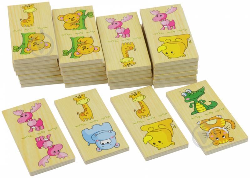 Игра настольная Bino Домино животные 84169 - фото 3