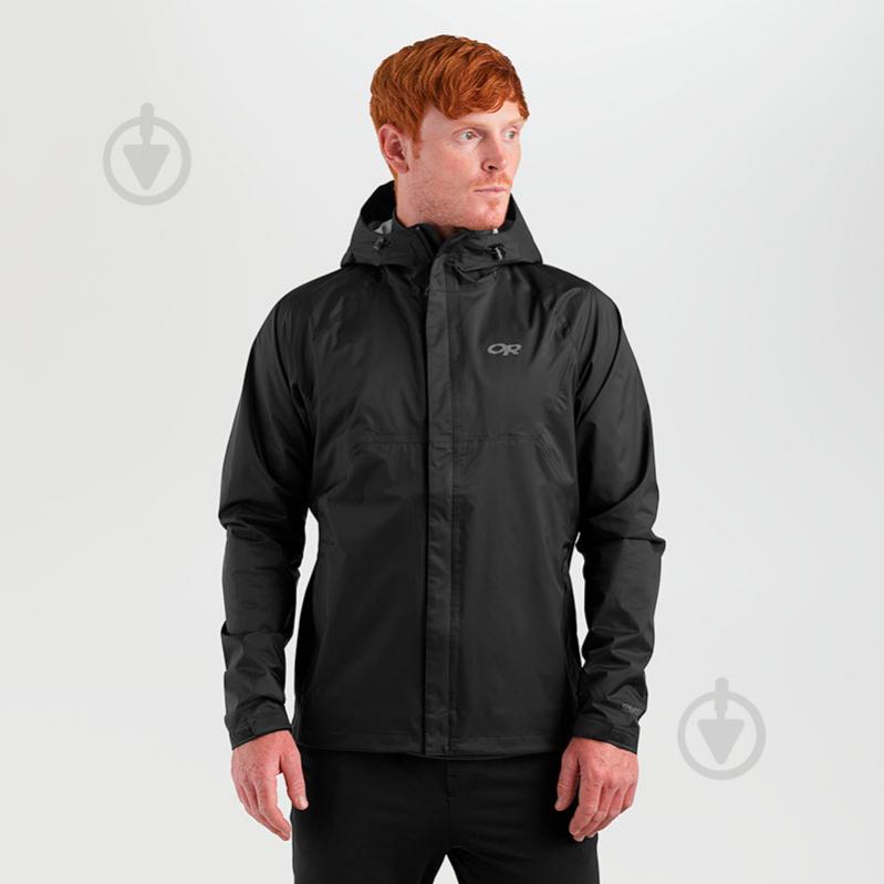 Куртка чоловіча зимова Outdoor Research MEN'S APOLLO RAIN JACKET 269169-0001 р.XL чорна - фото 1