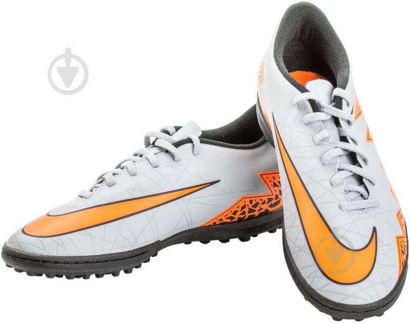Бутсы Nike HyperVenom Phade 749891-080 р.US 10,5 серый с оранжевым - фото 1