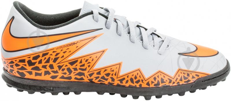 Бутсы Nike HyperVenom Phade 749891-080 р.US 10,5 серый с оранжевым - фото 3