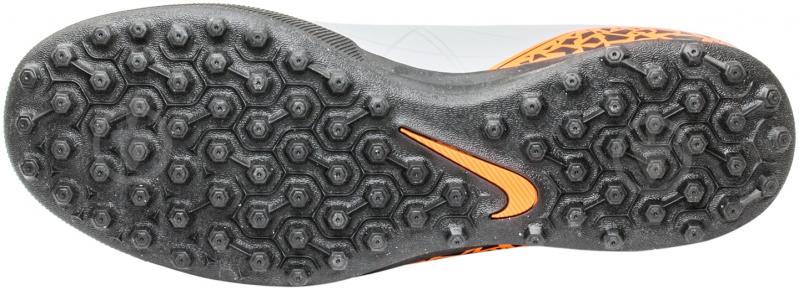 Бутсы Nike HyperVenom Phade 749891-080 р.US 10,5 серый с оранжевым - фото 6
