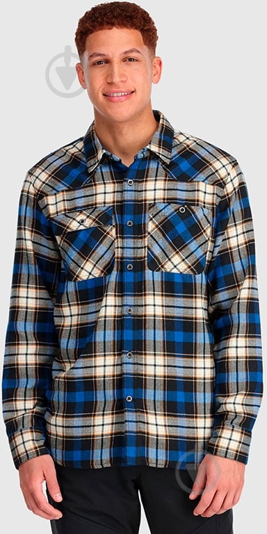 Рубашка Outdoor Research MEN'S FEEDBACK FLANNEL SHIRT 242862-1289 р. 2XL синий - фото 1