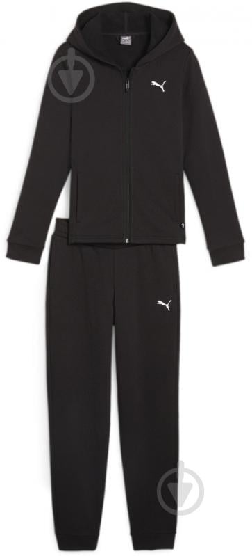 Спортивный костюм Puma HOODED SWEAT SUIT TR CL G 67358601 черный - фото 1