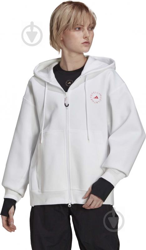 Джемпер Adidas ASMC SC FZ HOOD GU4337 р. M белый - фото 2