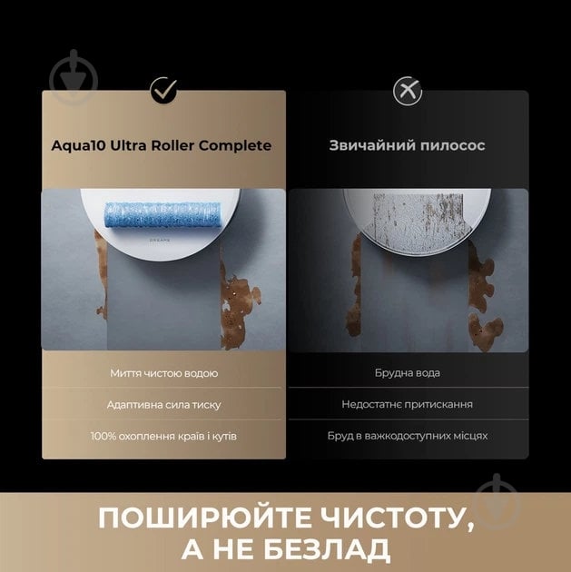 Робот-пылесос моющий DREAME Aqua 10 Roller black - фото 13