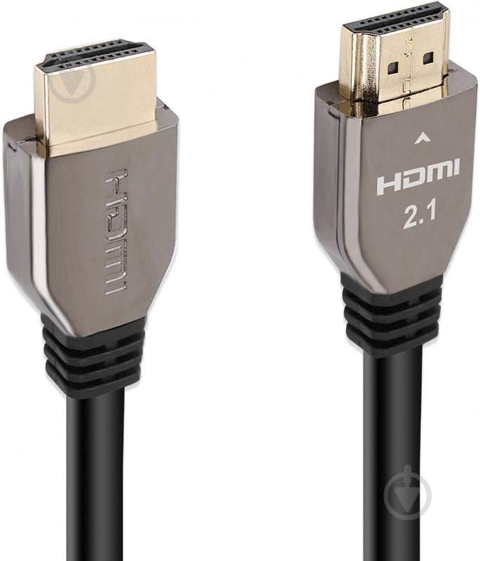 Кабель Promate ProLink8K-200 HDMI 2.1 UltraHD-8K HDR eARC 2 м черный (prolink8K-200.black) - фото 1 Кабель Promate ProLink8K-200 HDMI 2.1 UltraHD-8K HDR eARC 2 м черный (prolink8K-200.black) - фото 1