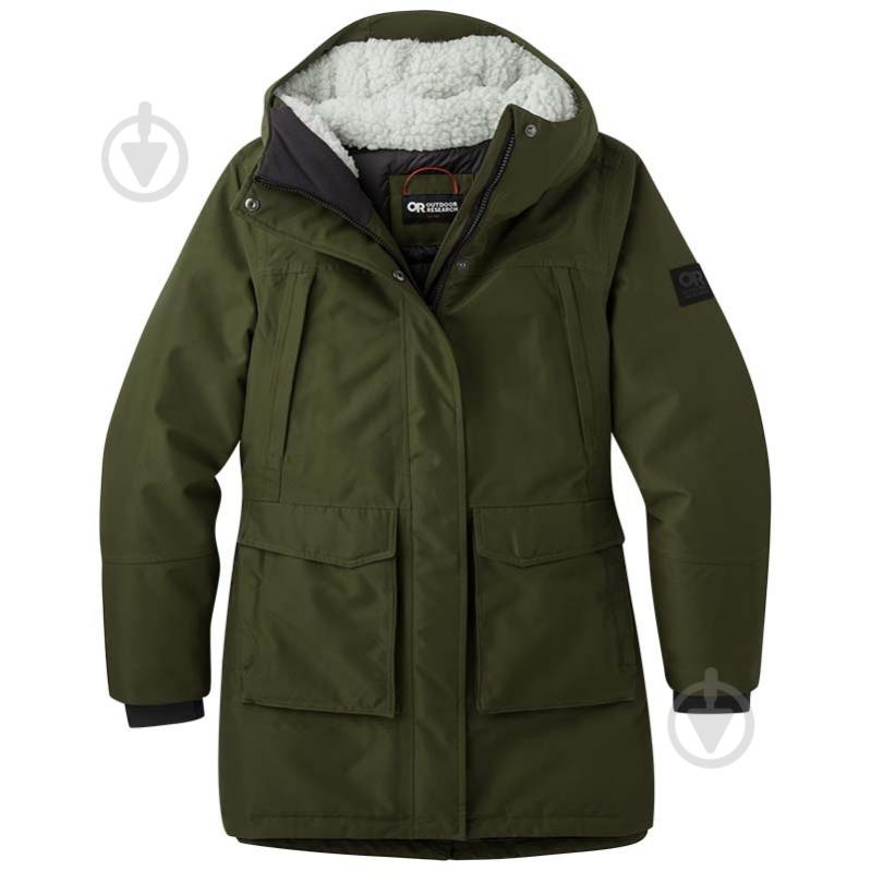 Куртка женская зимняя Outdoor Research WOMEN'S STORMCRAFT DOWN PARKA 283204-1943 р.S хаки - фото 4