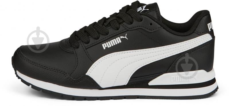 Кросівки дитячі демісезонні Puma ST RUNNER V3 L JR 38490408 р.38 чорні із білим - фото 1