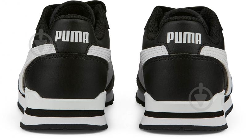 Кросівки дитячі демісезонні Puma ST RUNNER V3 L JR 38490408 р.38 чорні із білим - фото 4