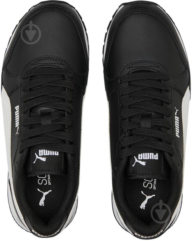 Кросівки дитячі демісезонні Puma ST RUNNER V3 L JR 38490408 р.38 чорні із білим - фото 5