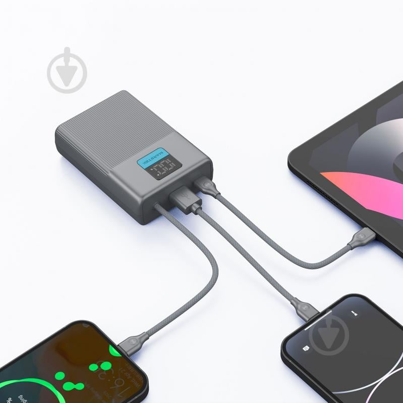 Повербанк Marstek P265L 10000 mAh grey (P265L) - фото 4